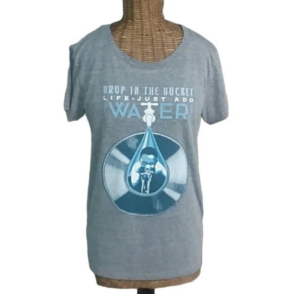 Obey Gray Just Add Water Awareness y2k Crewneck T-shirt - Picture 4 of 8